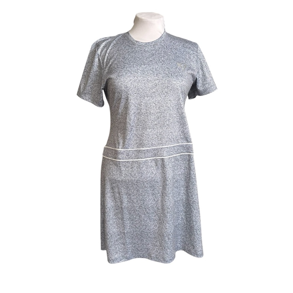 Gray Short Sleeve Dress
